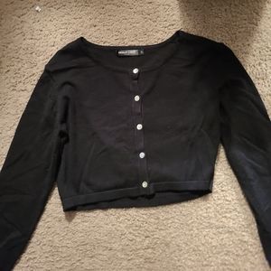 Urban cocoa Button up crop top. Size medium